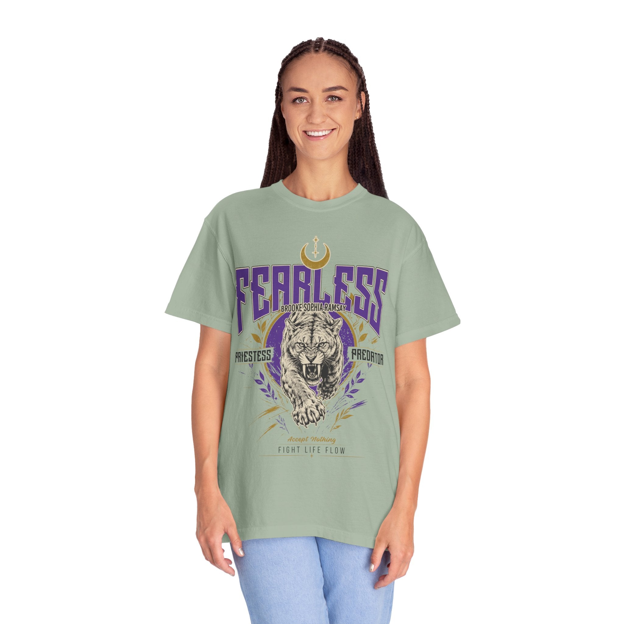 BROOKE SOPHIA RAMSAY FEARLESS PRIESTESS PREDATOR TEE · Fight Life Flow · Inspired by Fighters