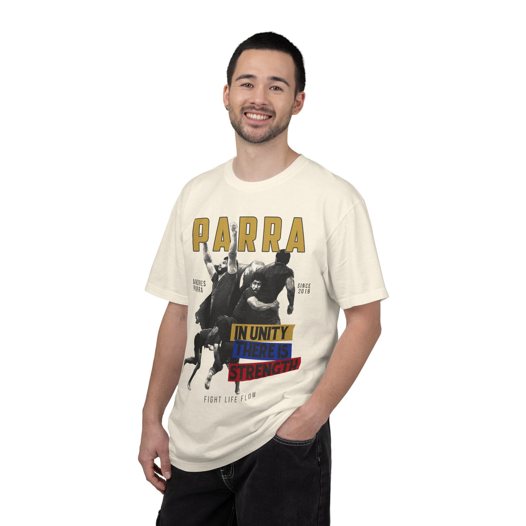 ANDRES PARRA  · STRENGTH IN UNITY TEE  · Inspired by Fighters · Fight Life Flow