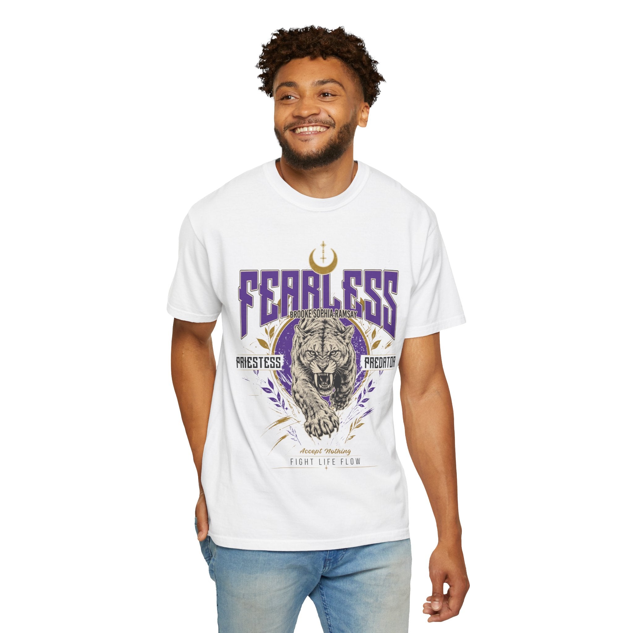 BROOKE SOPHIA RAMSAY FEARLESS PRIESTESS PREDATOR TEE · Fight Life Flow · Inspired by Fighters