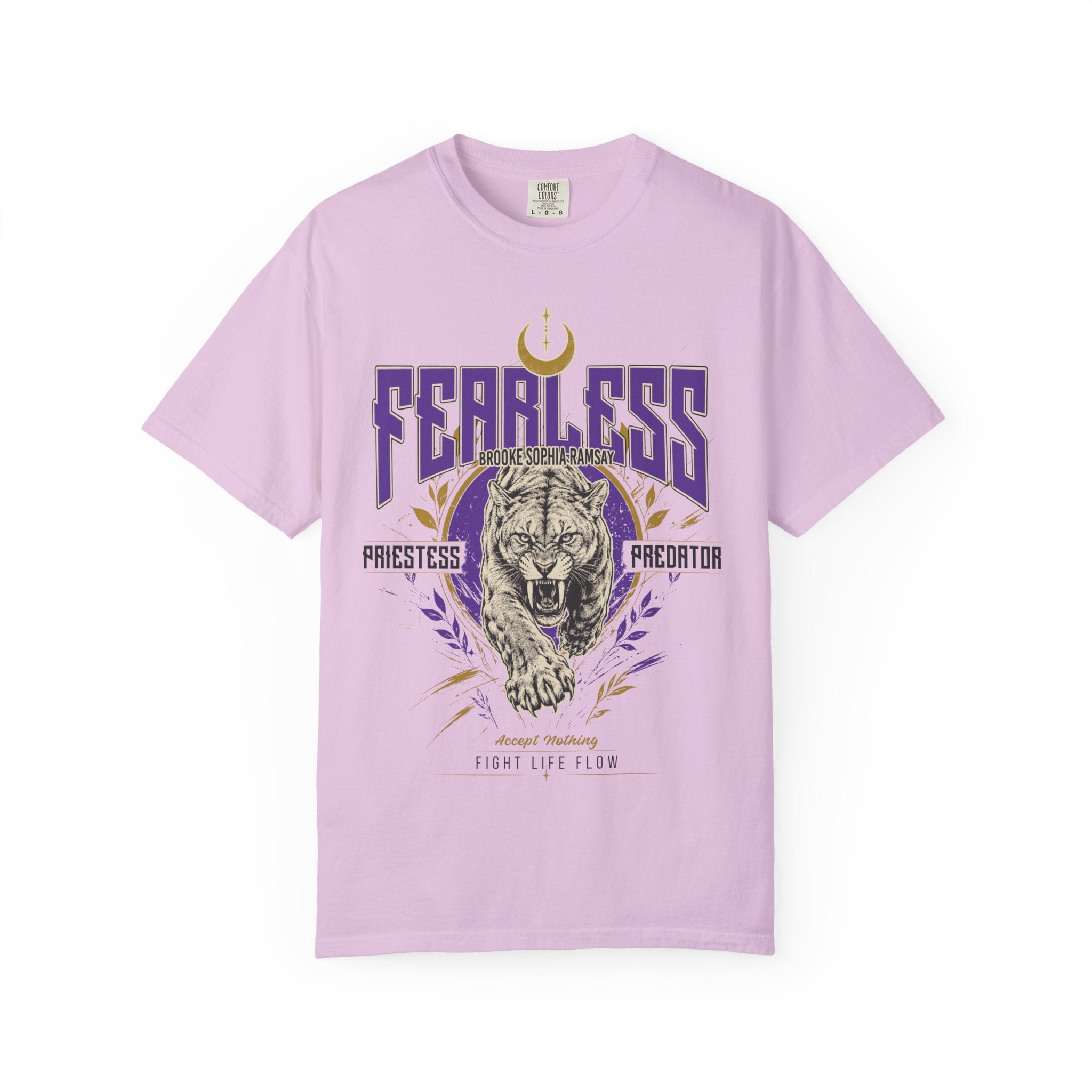 BROOKE SOPHIA RAMSAY FEARLESS PRIESTESS PREDATOR TEE · Fight Life Flow · Inspired by Fighters