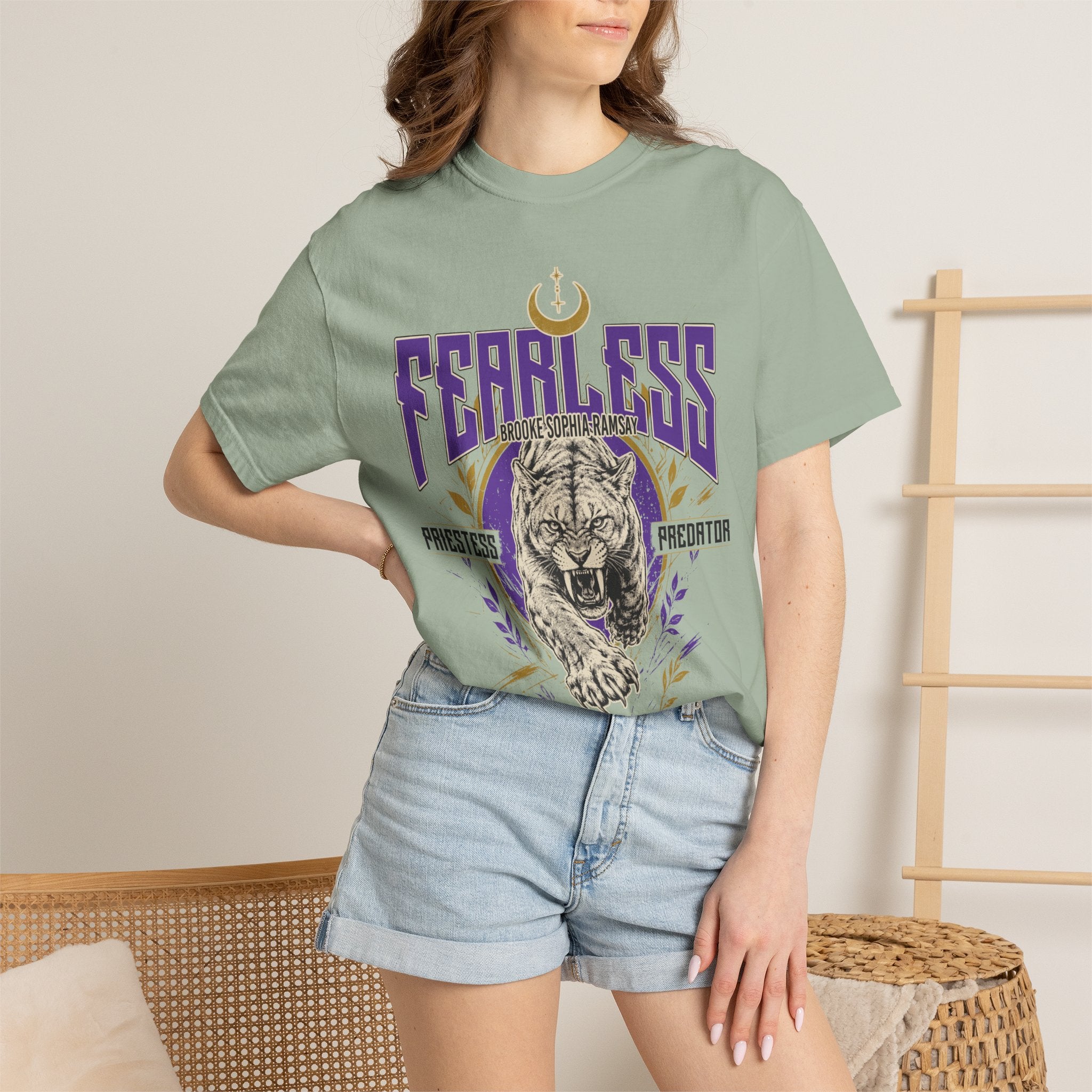 BROOKE SOPHIA RAMSAY FEARLESS PRIESTESS PREDATOR TEE · Fight Life Flow · Inspired by Fighters