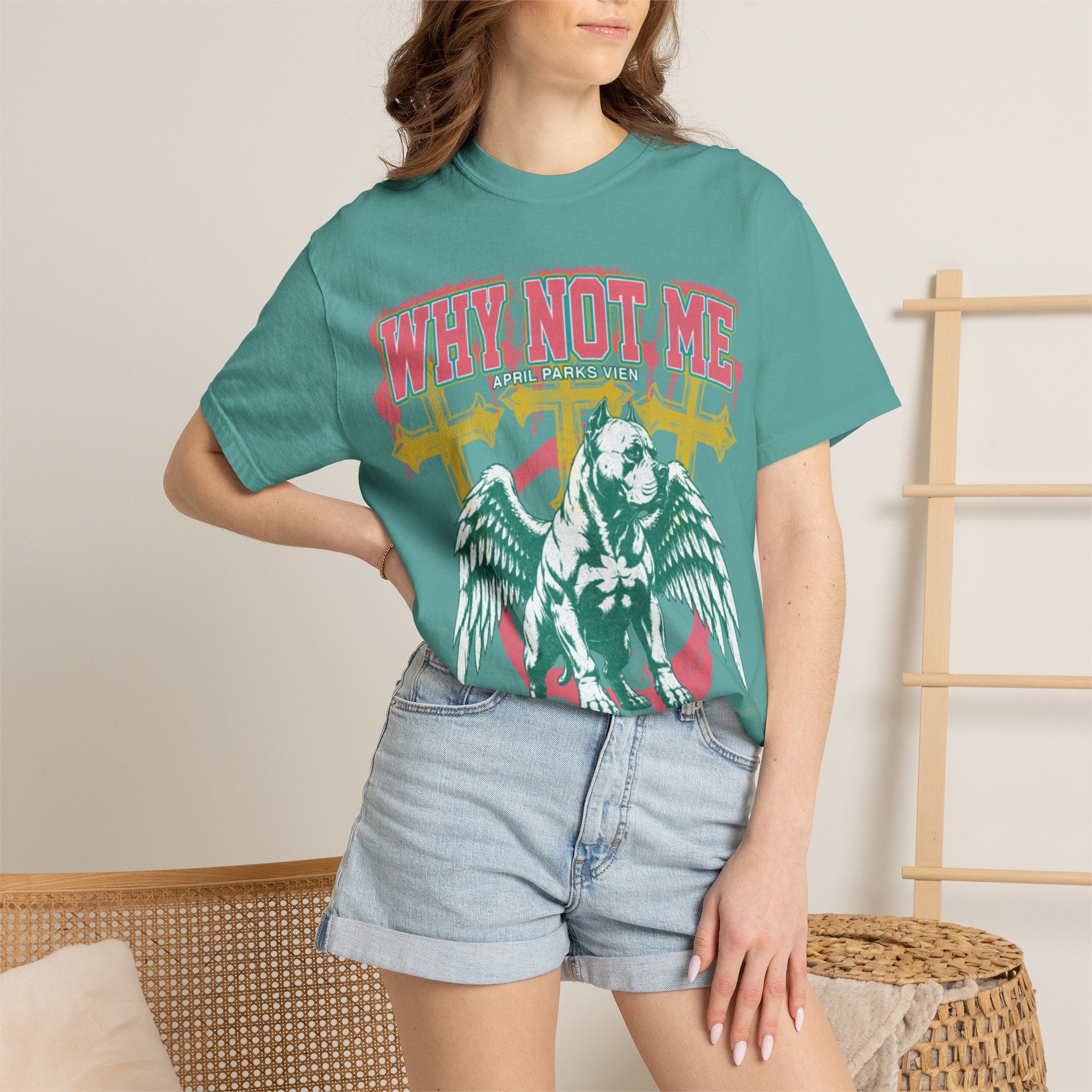 APRIL PARKS VIEN - WHY NOT ME TEE Fight Life Flow · Inspired by Fighters