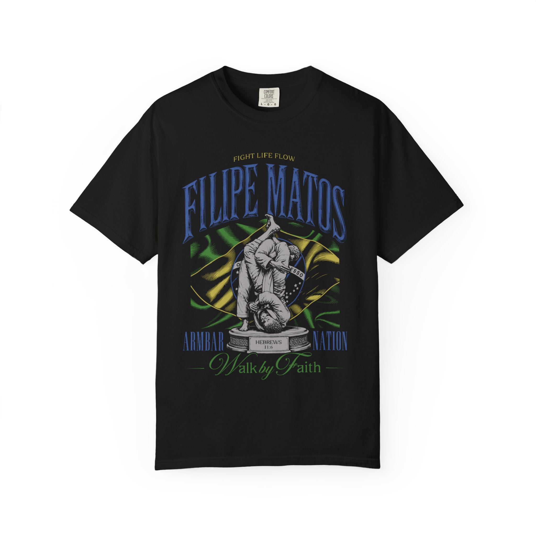 FILIPE MATOS — ARMBAR NATION TEE Fight Life Flow · Inspired by Fighters