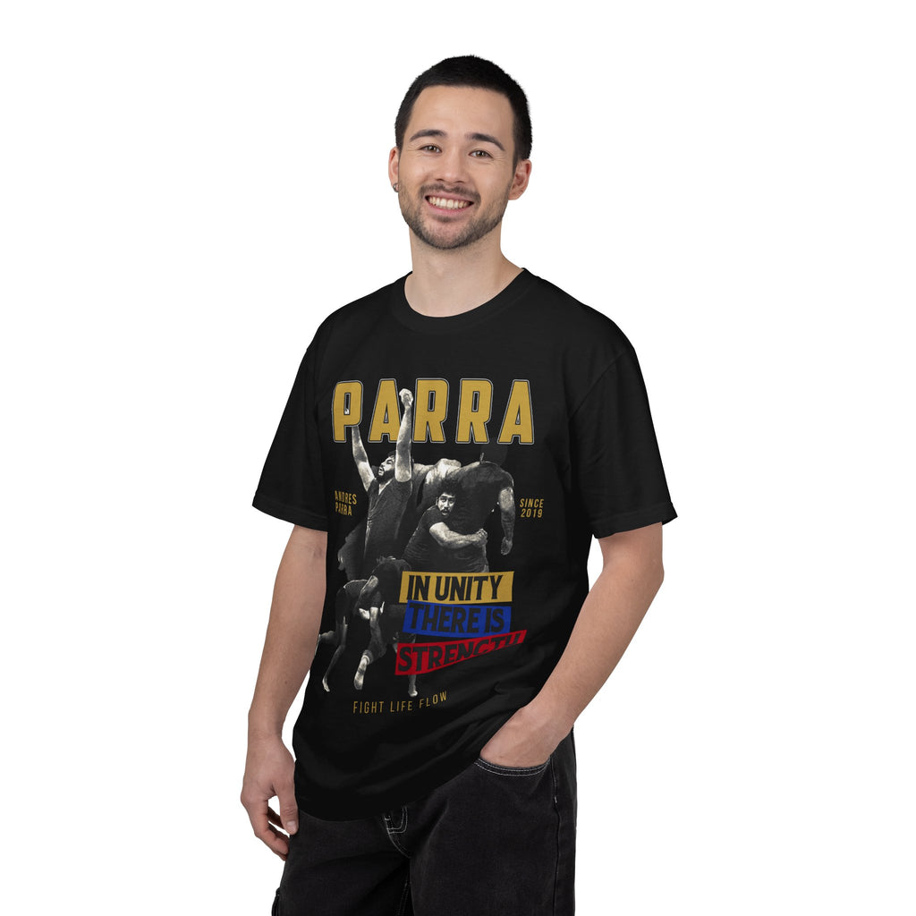 ANDRES PARRA  · STRENGTH IN UNITY TEE  · Inspired by Fighters · Fight Life Flow