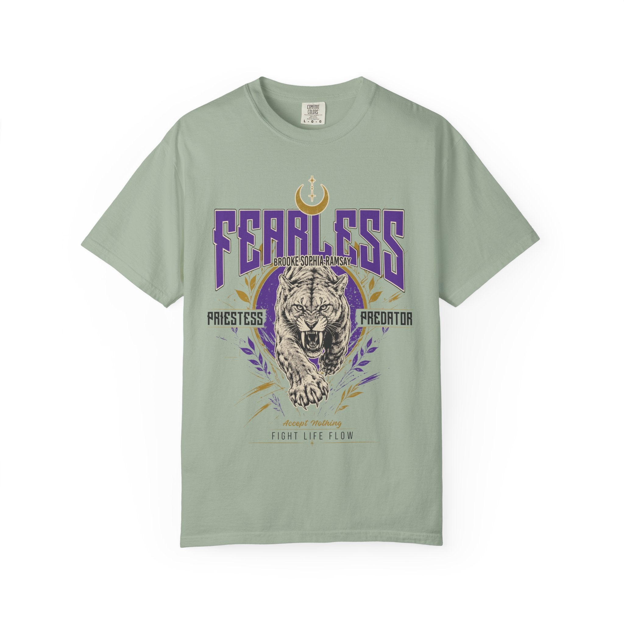 BROOKE SOPHIA RAMSAY FEARLESS PRIESTESS PREDATOR TEE · Fight Life Flow · Inspired by Fighters