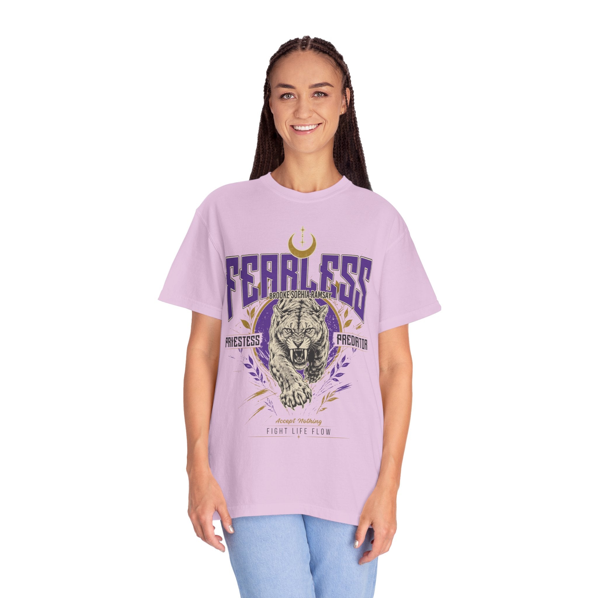 BROOKE SOPHIA RAMSAY FEARLESS PRIESTESS PREDATOR TEE · Fight Life Flow · Inspired by Fighters