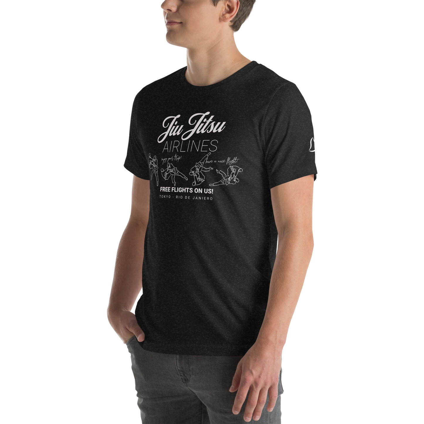 Jiu Jitsu Airlines - Black T Shirt