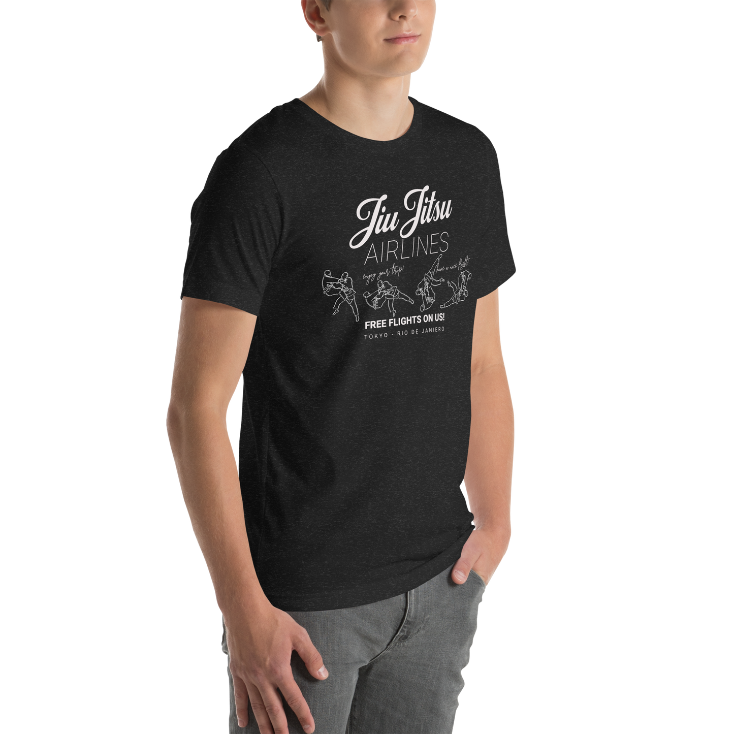 Jiu Jitsu Airlines - Black T Shirt